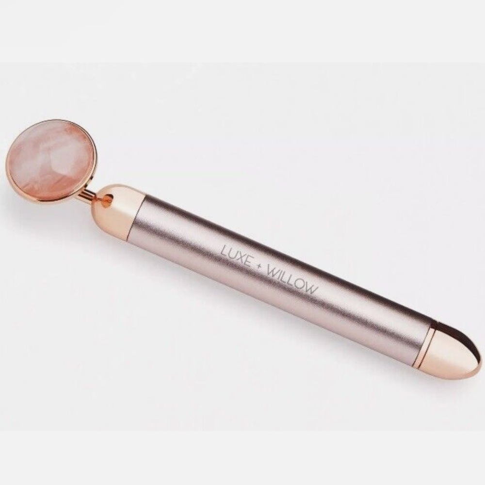 Luxe and Willow Phoenix Rose Quartz Vibrating Facial Massager